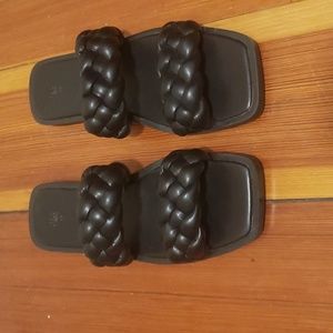 H&M Braided Black Sandals